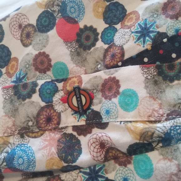 Jermyn and Bond Phycadelic Mod shirt. UK XL talored slim fit. Jermyn & Bond. - Picture 2 of 9